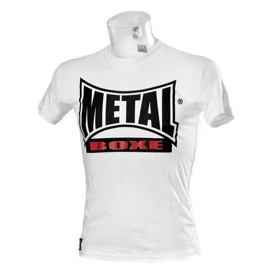 Metal Boxe T-Shirt New Visual Blanc Xl