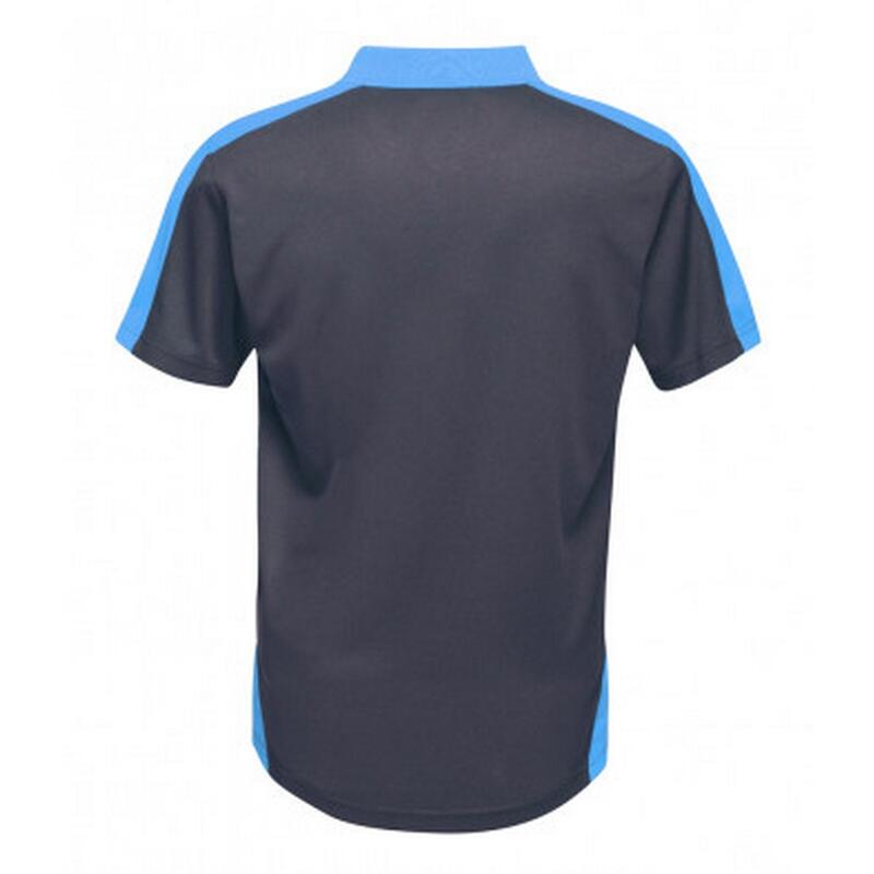 Polo de sport CONTRAST Homme (Bleu marine / bleu clair)