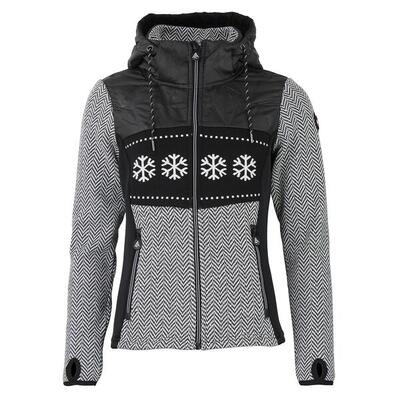 Gevoerde hoodie met rits voor dames peak mountain