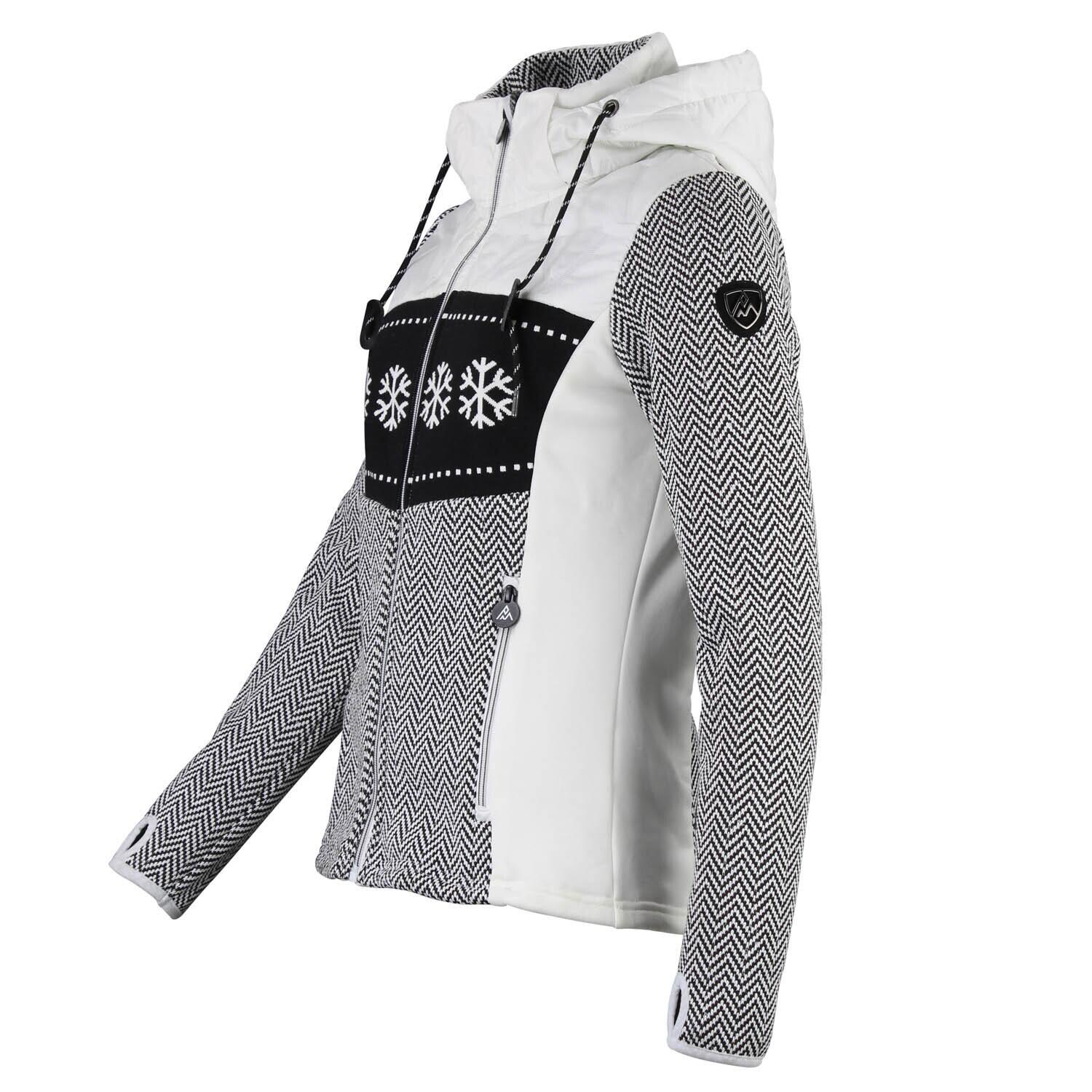 Gevoerde hoodie met rits voor dames Peak Mountain 3/3