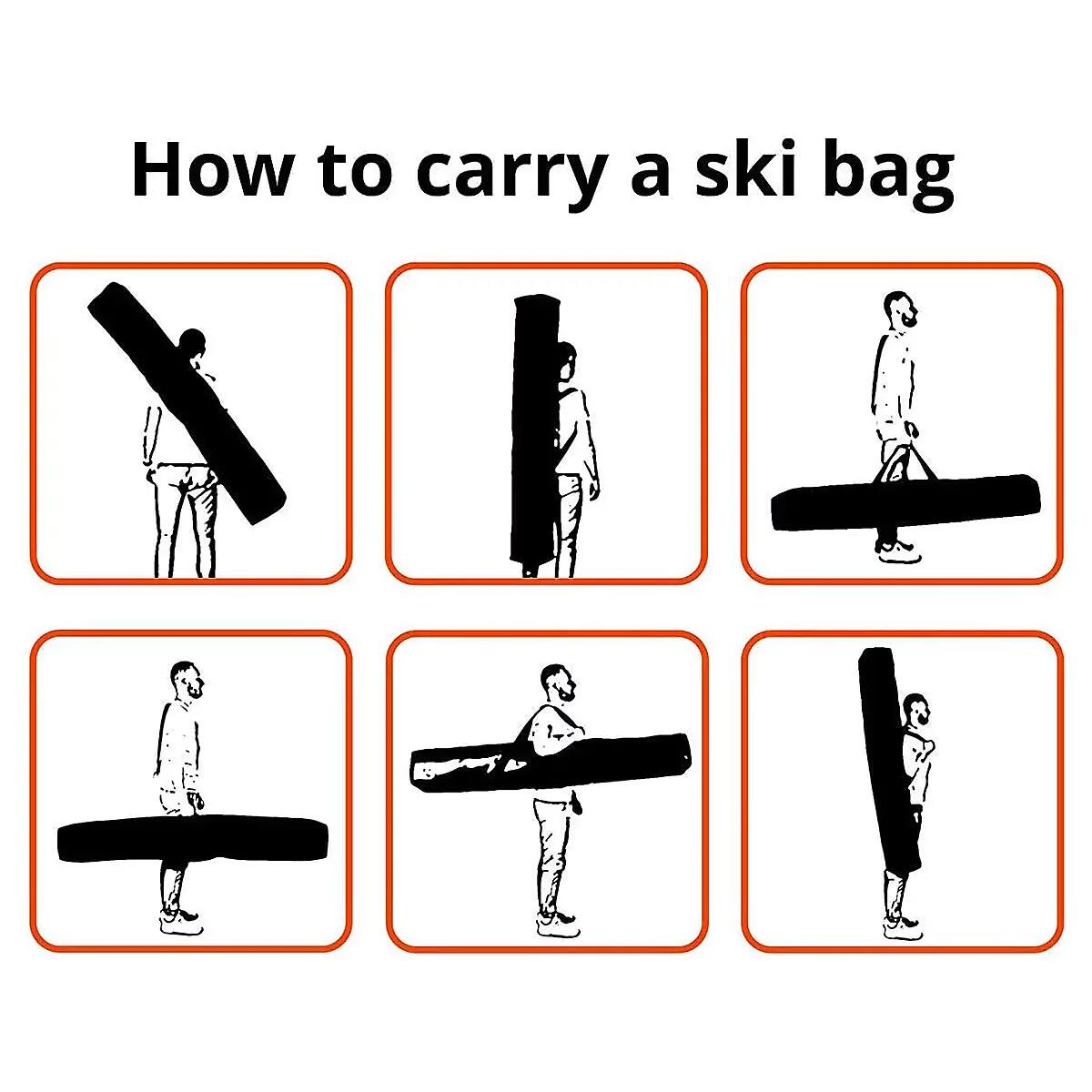 Pokrowiec na 2 pary nart Snowsport Prestige Double Ski Bag 2/7