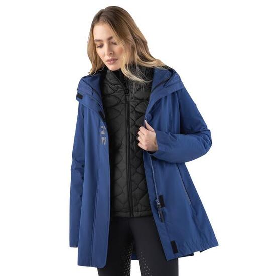 Damen wasserdichte 3-in-1 lange Jacke Equiline Cater
