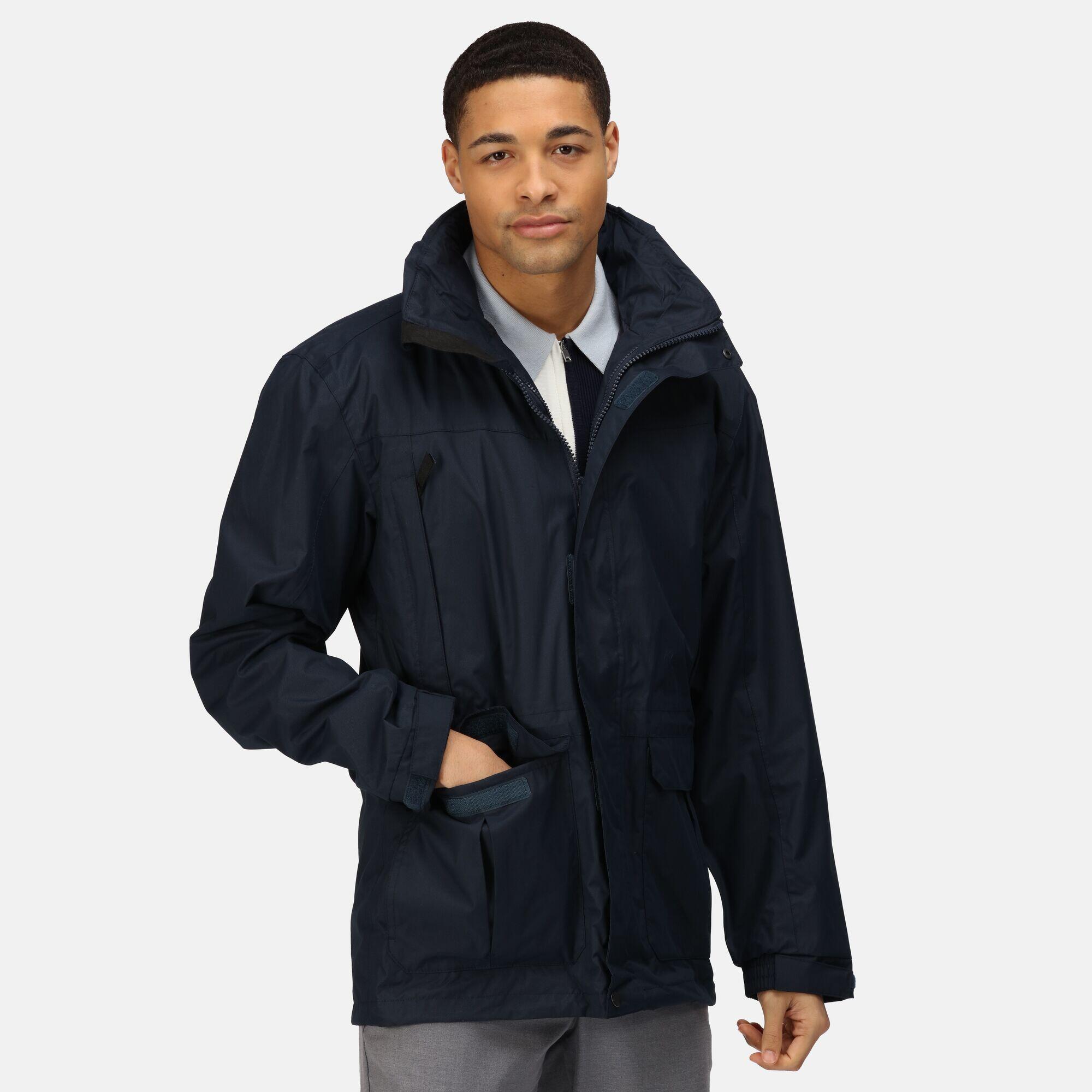 Mens Vertex III Waterproof Breathable Jacket (Navy) 3/5