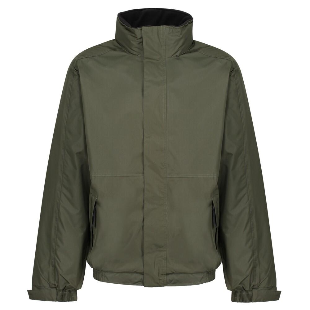 Dover Waterproof Windproof Jacket (ThermoGuard Insulation) (Dark Khaki/Black) 1/5
