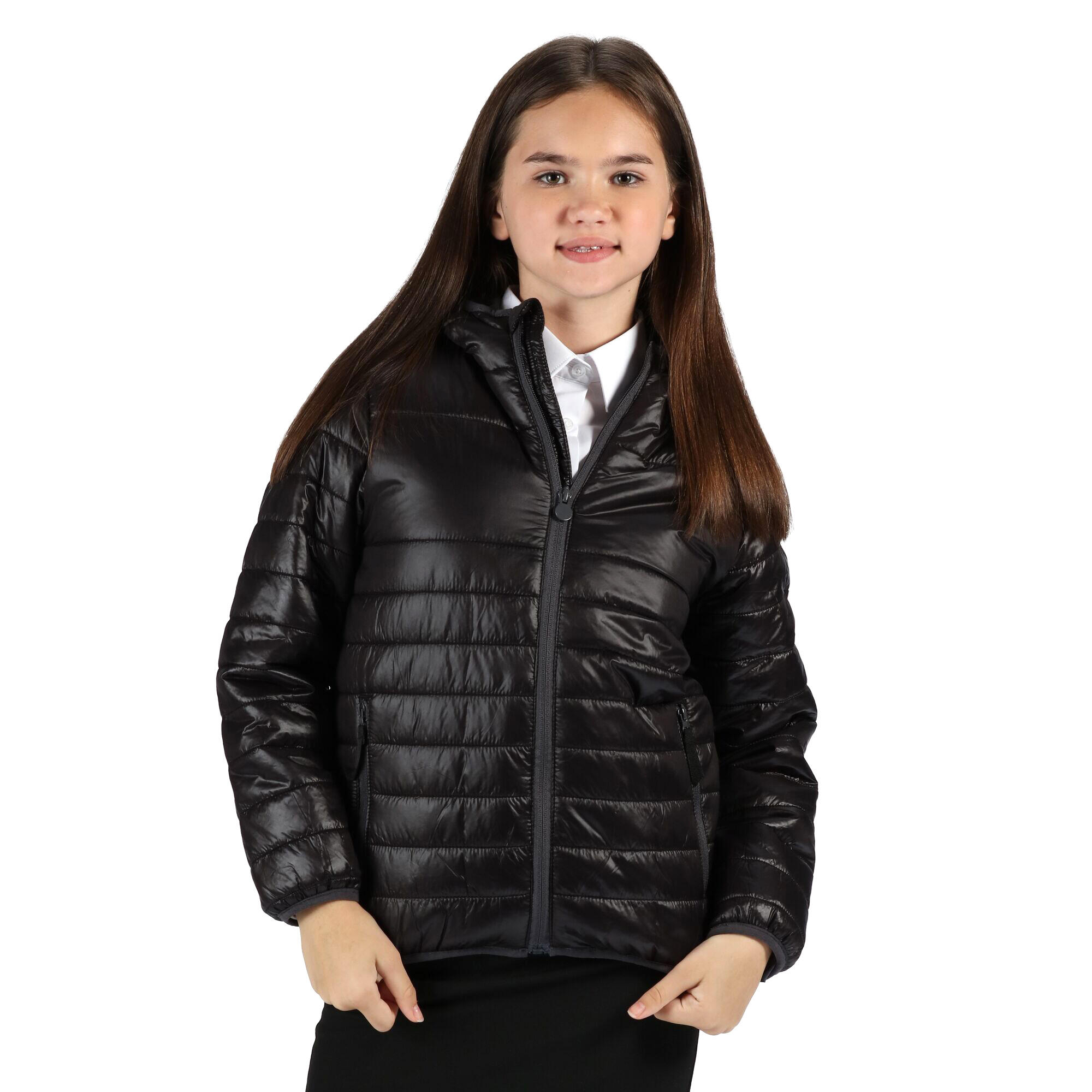 Childrens/Kids Stormforce Thermal Insulated Jacket (Black) 1/4