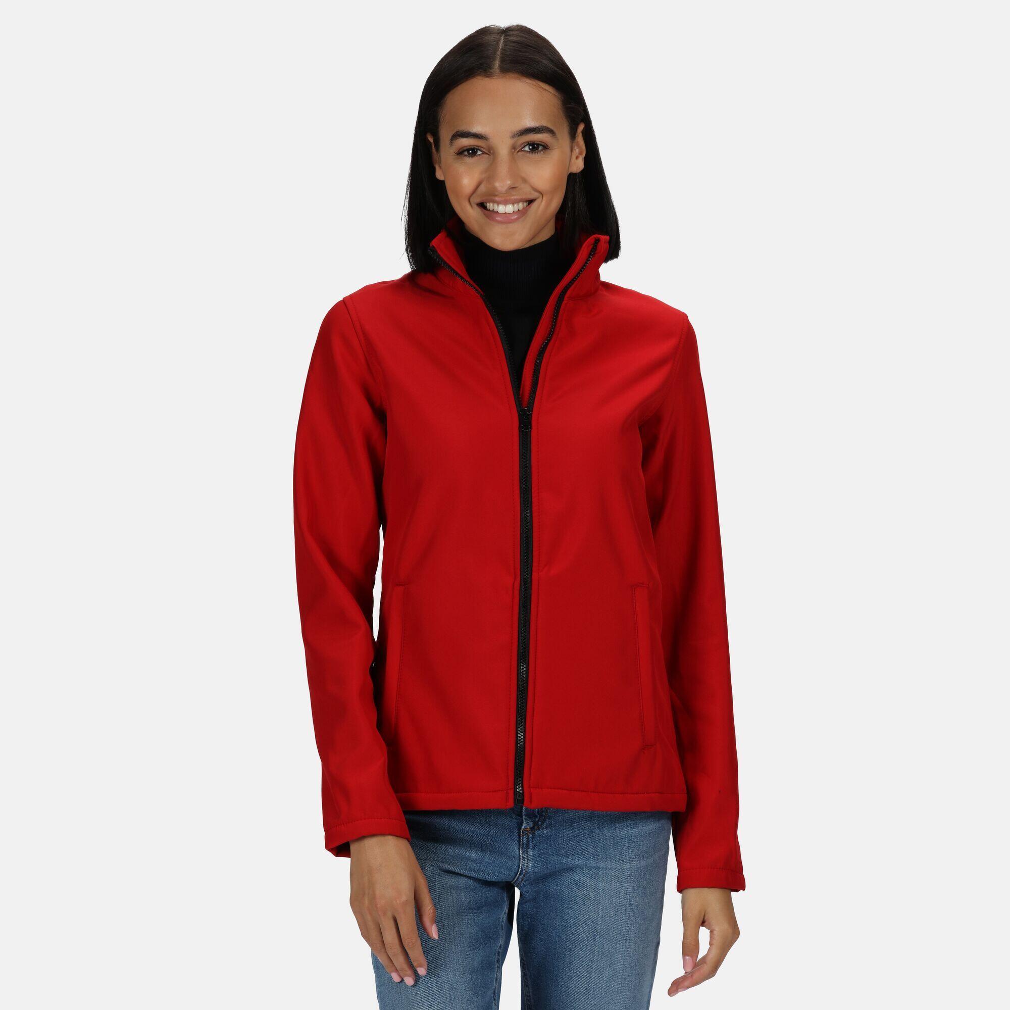 Womens/Ladies Ablaze Printable Softshell Jacket (Classic Red/Black) 2/4