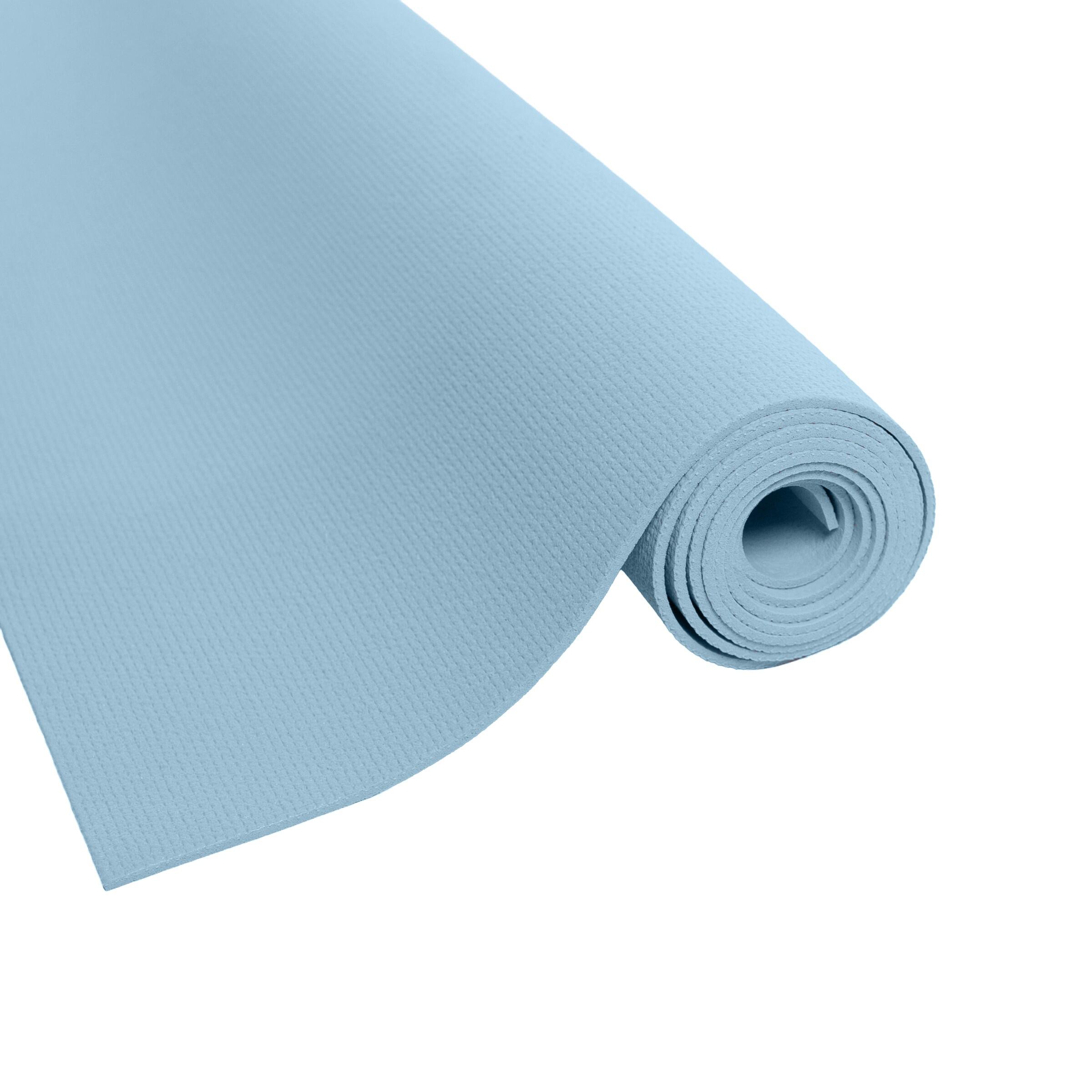 Tappetino antiscivolo per esercizi OMM YOGA blu 3 mm Yoga Fitness 3/4