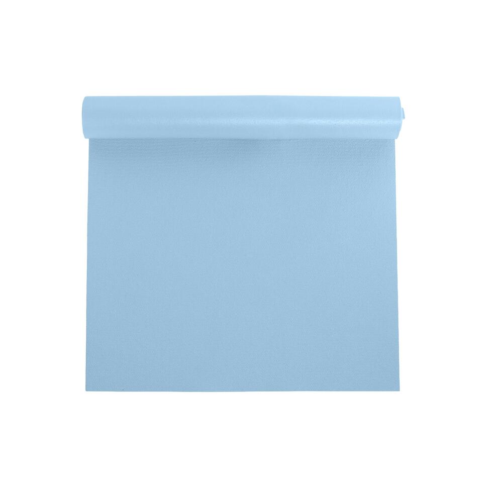 Mata do ćwiczeń antypoślizgowa OMM YOGA Błękitna 3mm Joga Fitness