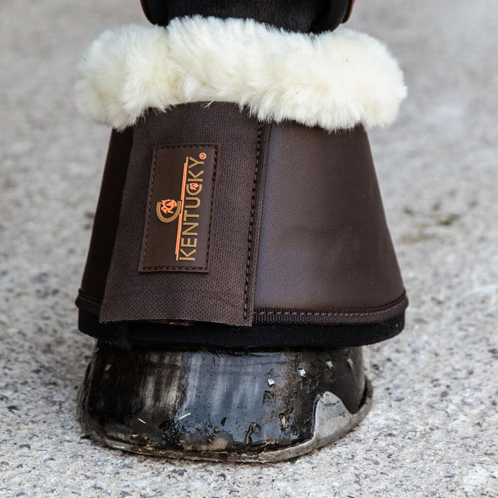 Leather and sheep Bell Boots Kentucky 4/7