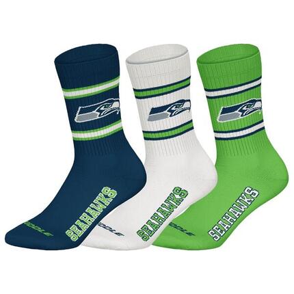 American Football Freizeitsocken atmungsaktiv unisex - Seattle Seahawks Crew meh