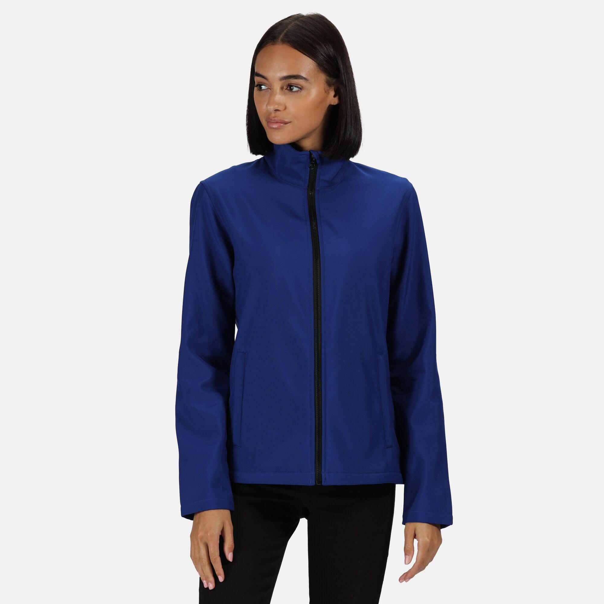 Womens/Ladies Ablaze Printable Softshell Jacket (Royal Blue/Black) 3/5