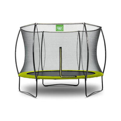 Trampoline outdoor kinderen silhouette rond op poten ø244cm groen