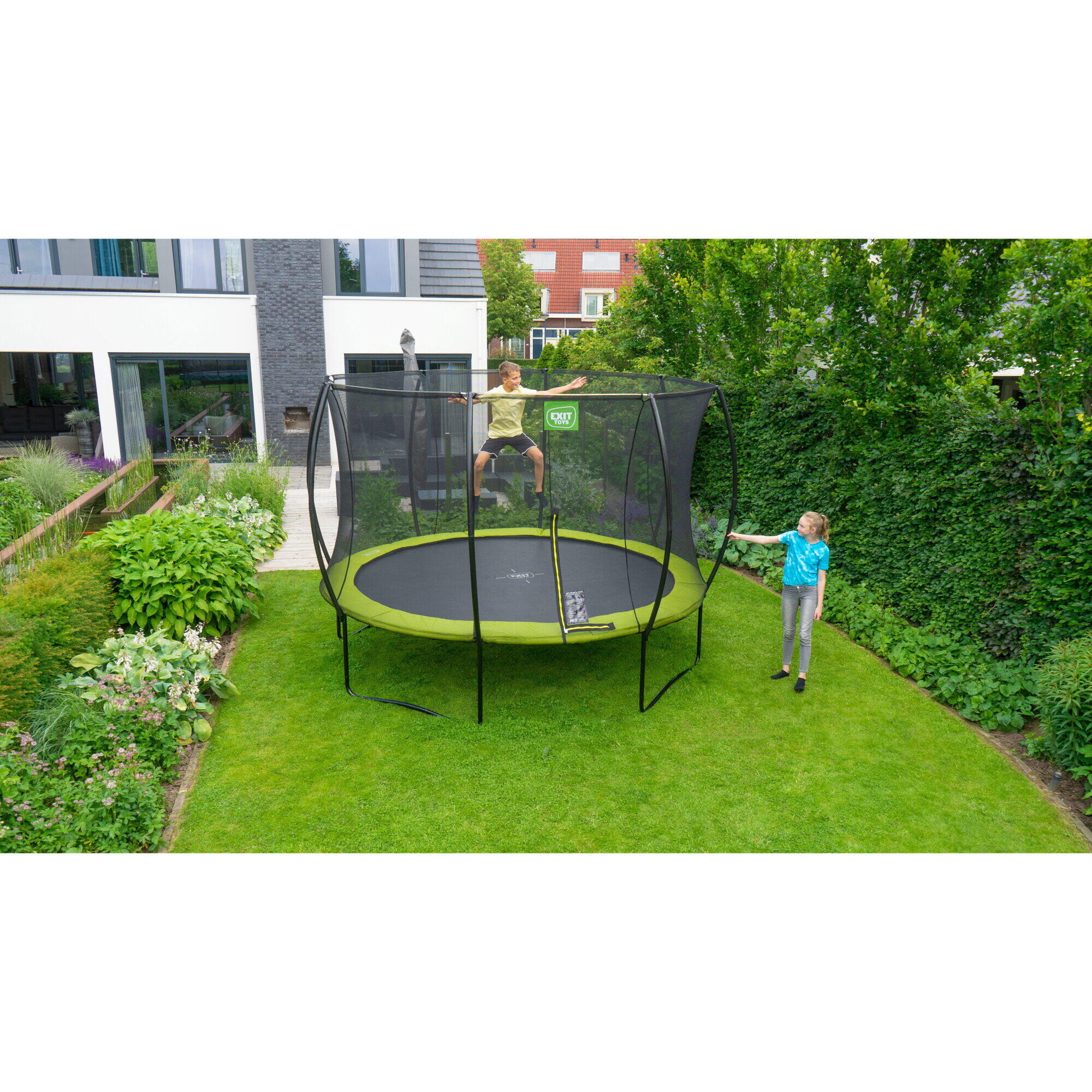 Trampolino elastico EXIT Silhouette ø366cm - verde 6/7