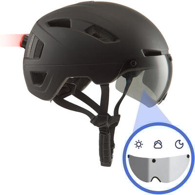 Go-off pilot fietshelm – automatisch vizier