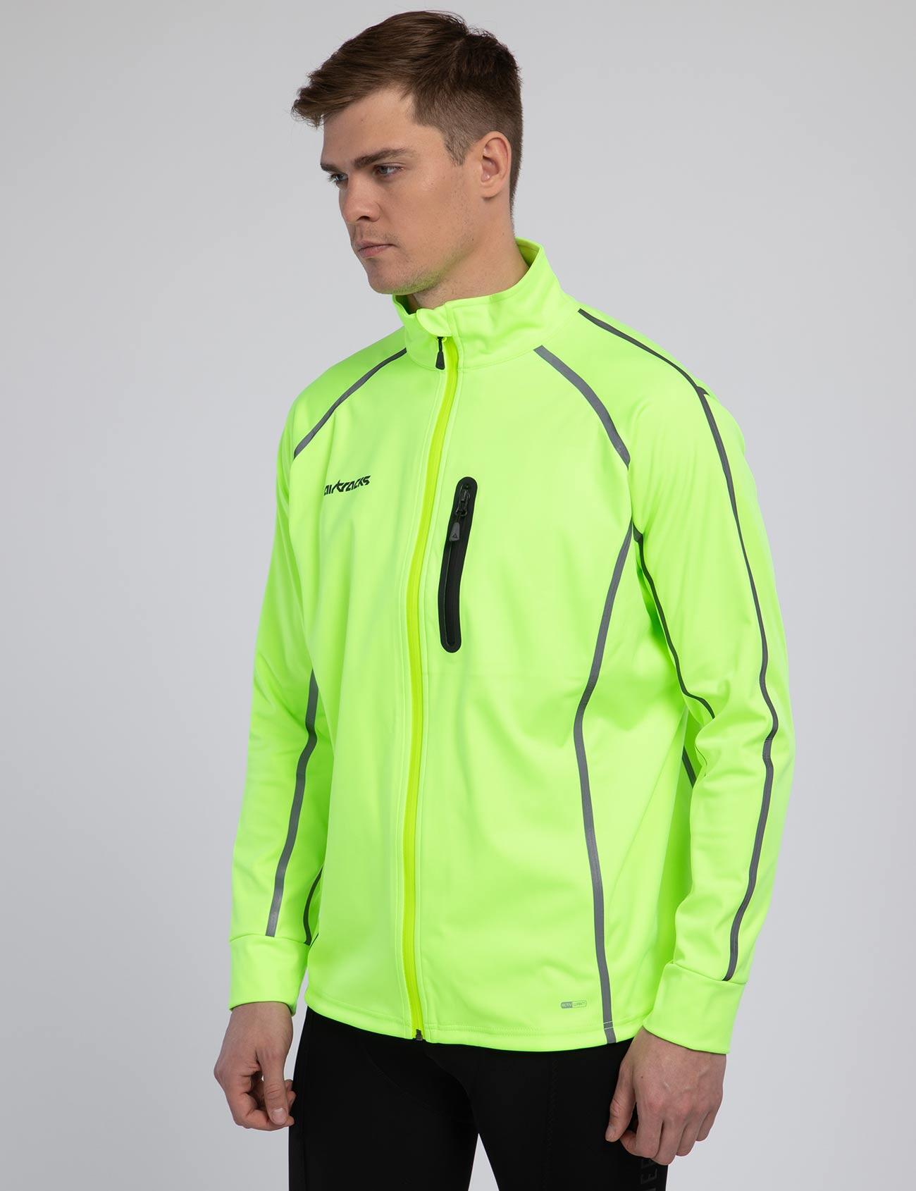 Herren Winter Thermal Fahrradjacke / Laufjacke Air Tech II Neon 2/4