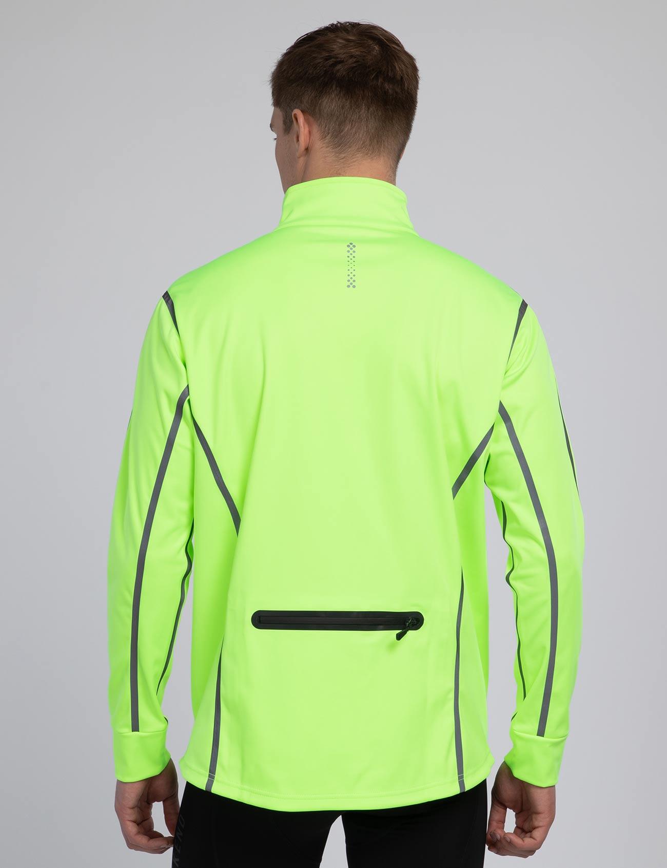Herren Winter Thermal Fahrradjacke / Laufjacke Air Tech II Neon 4/4