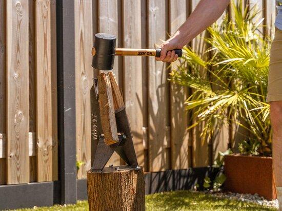 No Axe Holzspalter Blankstahl – manueller Holzspalter 3/7
