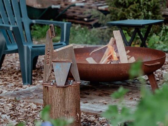 No Axe Holzspalter Blankstahl – manueller Holzspalter 4/7