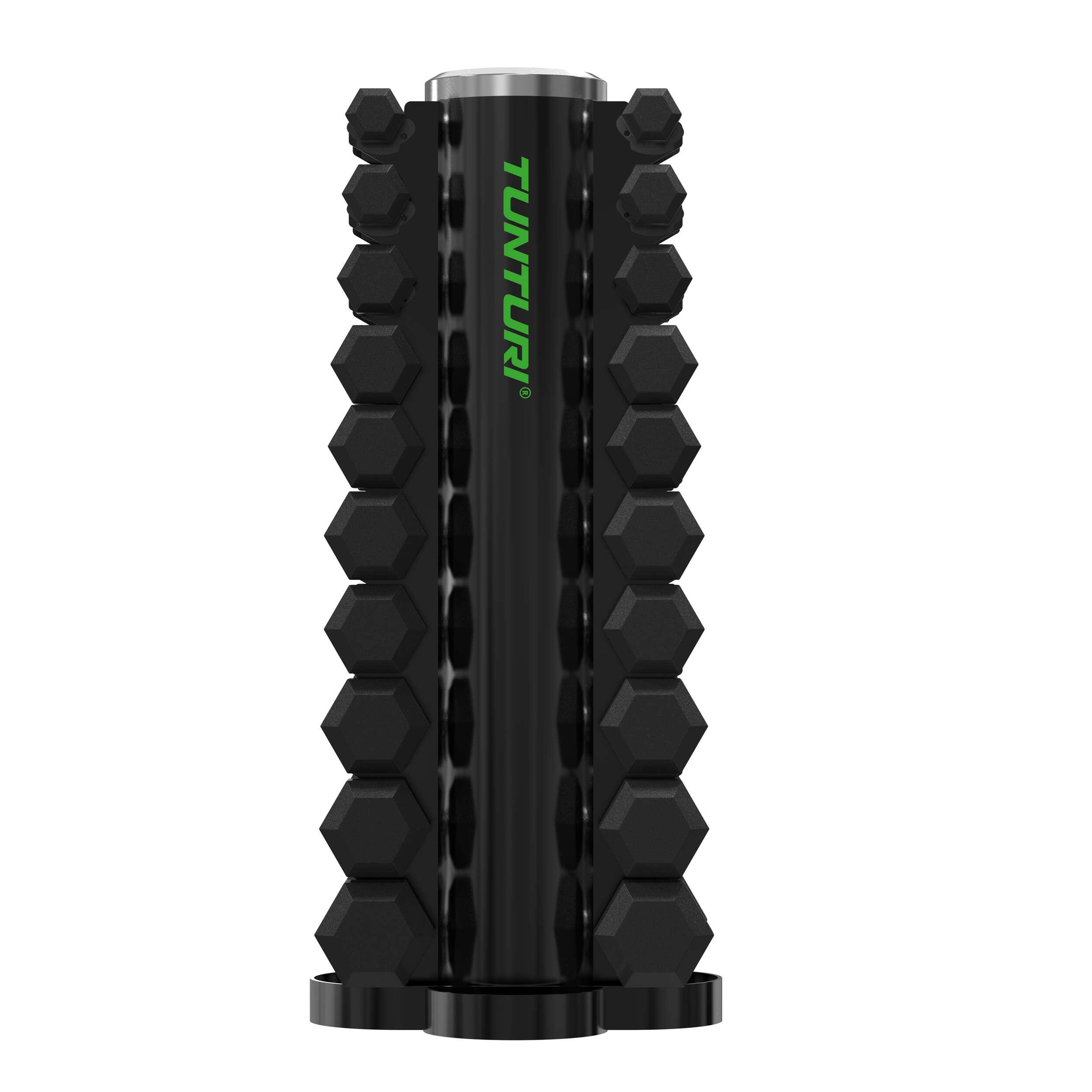Set Manubri Esagonali in Gomma Platinum + Rastrelliera (10 set, 1-10 kg) 7/7