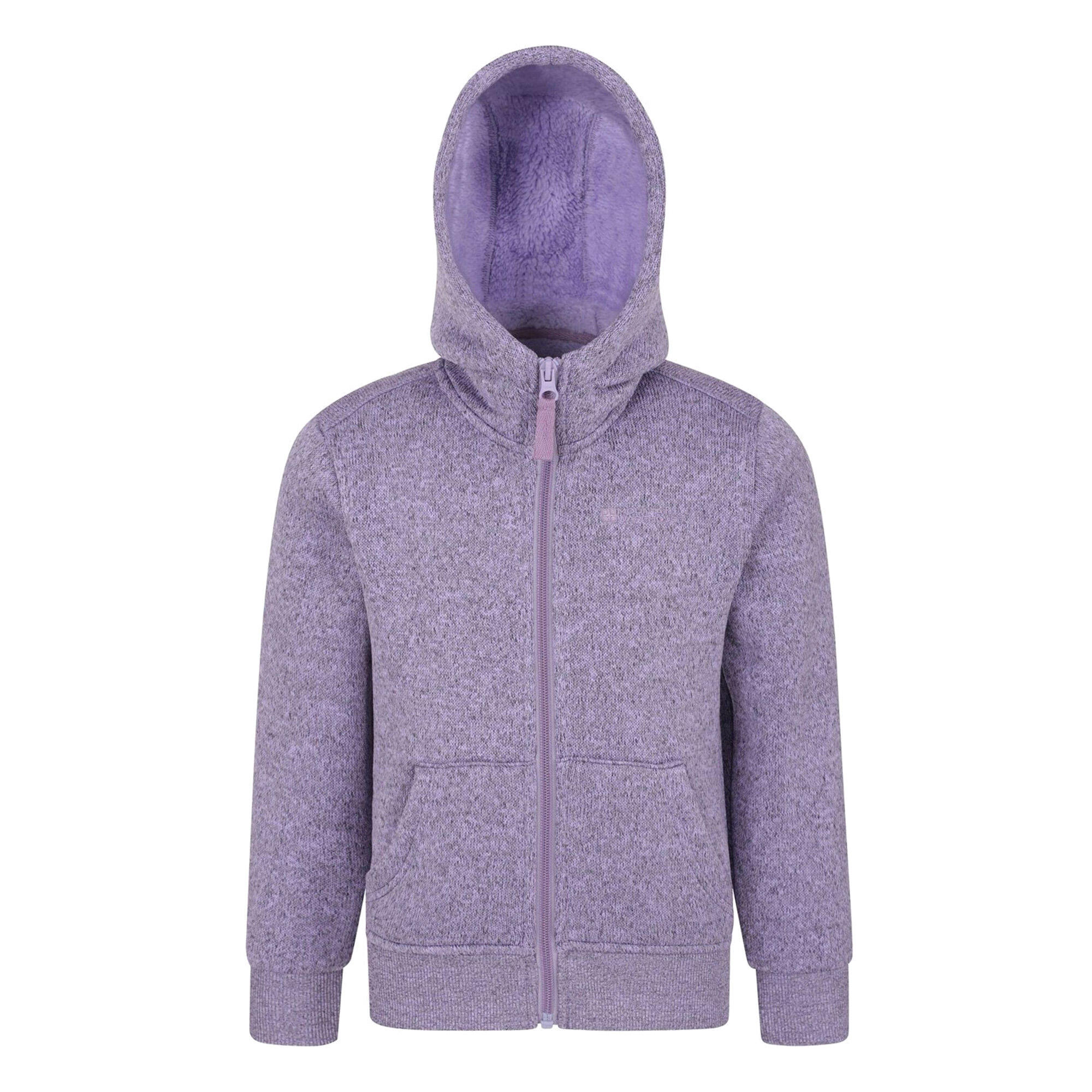 MOUNTAIN WAREHOUSE Childrens/Kids Nevis Faux Fur Lined Hoodie (Purple)