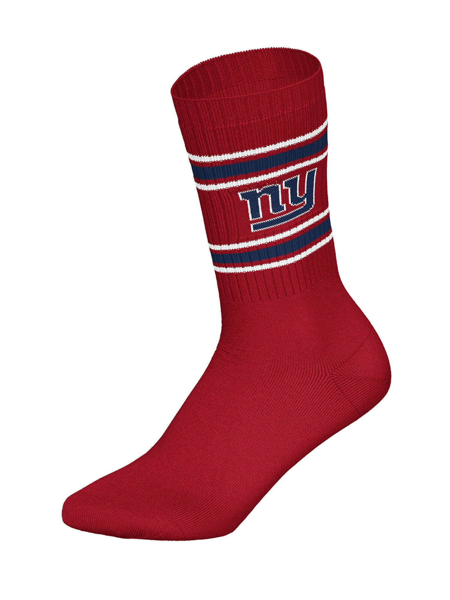 NFL New York Giants 3-Pack Soft Cotton Crew Socks | Blue/White/Red 4/4