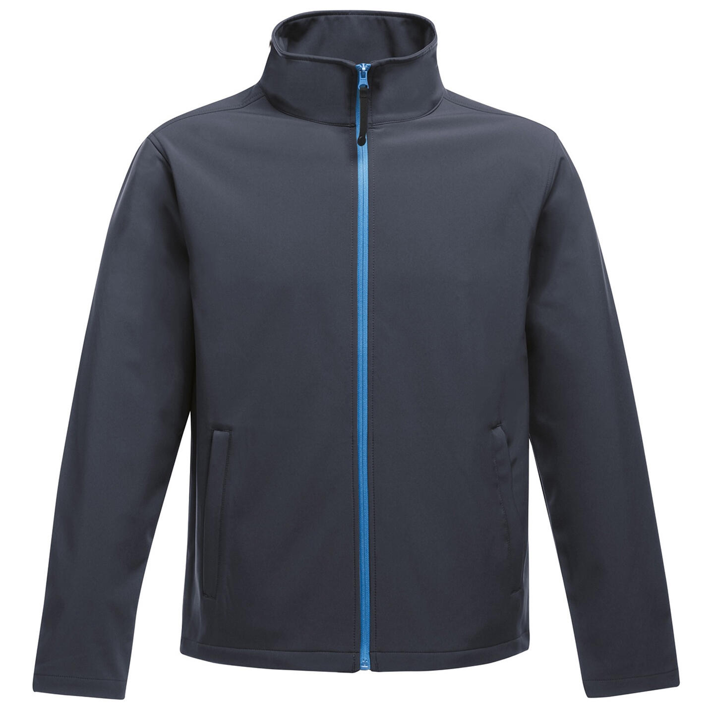 Standout Mens Ablaze Printable Softshell Jacket (Navy/French Blue) 1/4