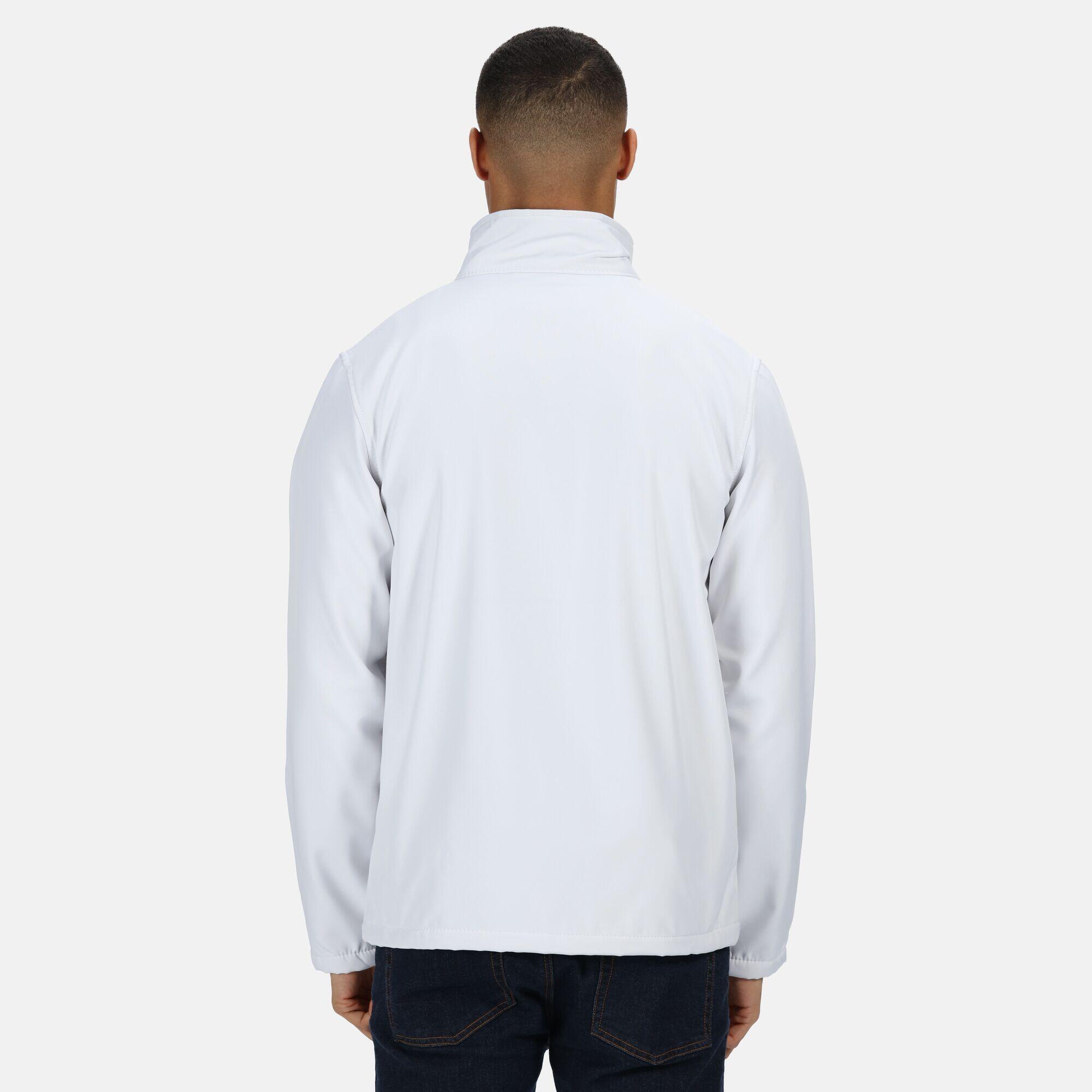 Standout Mens Ablaze Printable Softshell Jacket (White/Light Steel) 4/5