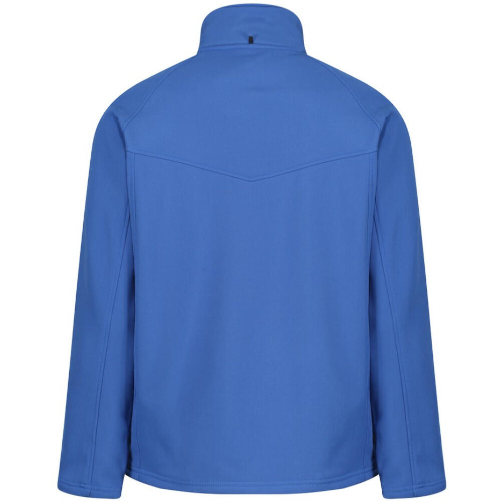 Uproar Mens Softshell Wind Resistant Fleece Jacket (Royal Blue) 2/4