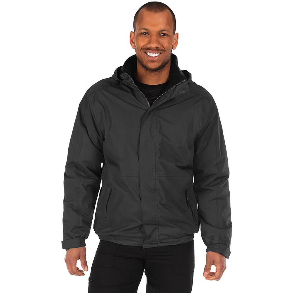 Mens Dover Waterproof Windproof Jacket (Black/Ash) 2/4