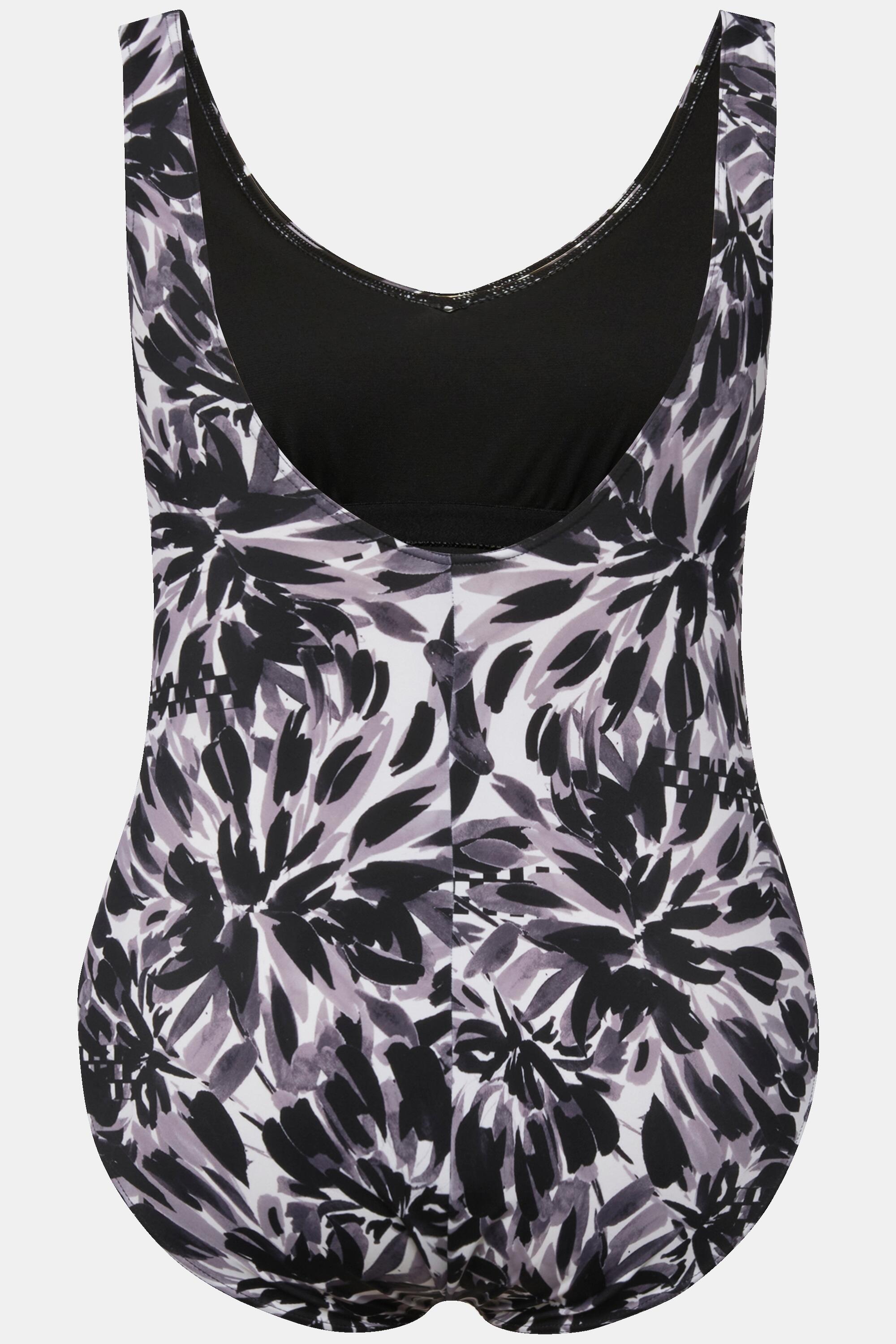 Femme Maillot de bain sans bonnets souples. Mélange d'imprimés. 6/6