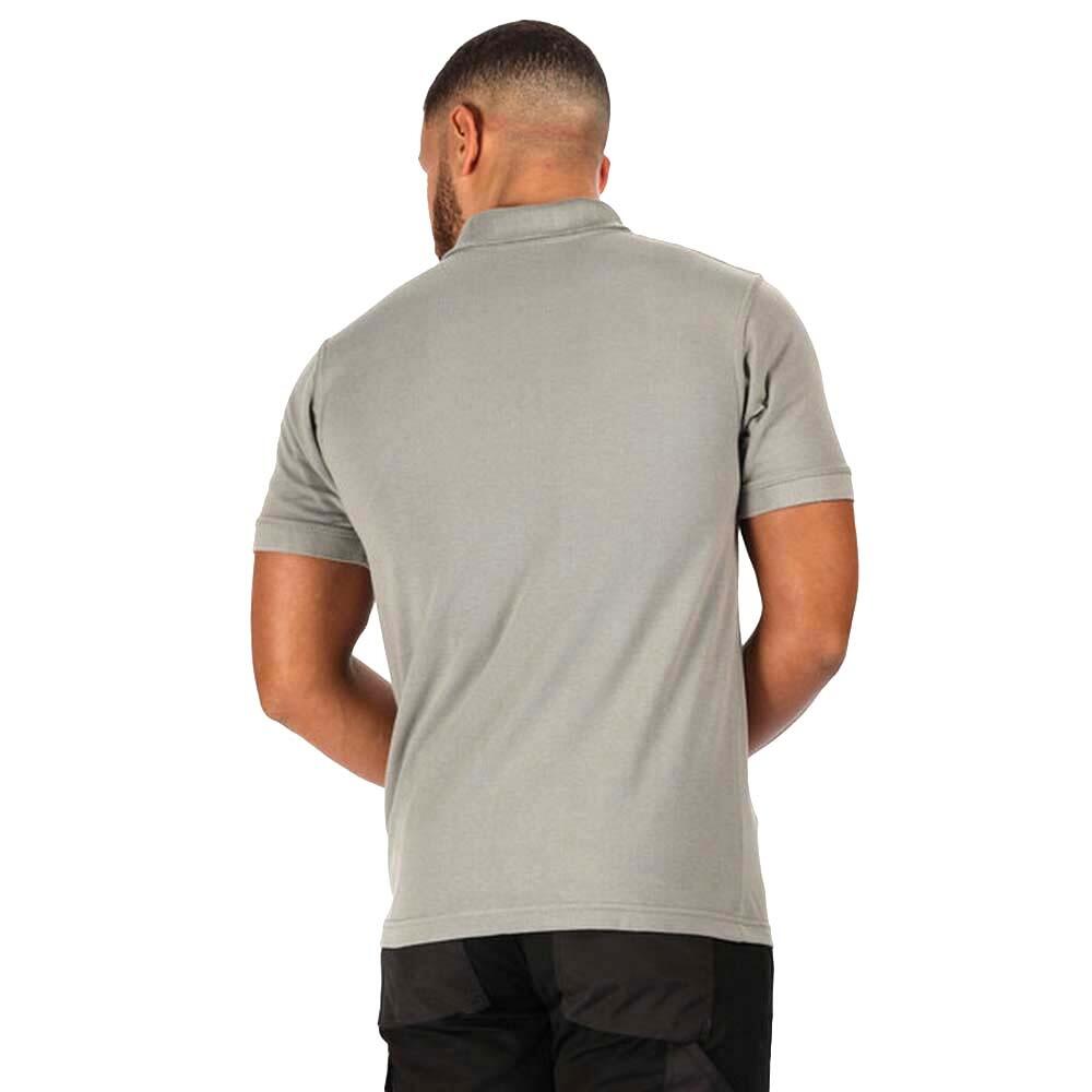 Professional Mens Classic 65/35 Short Sleeve Polo Shirt (Dark Steel) 3/5