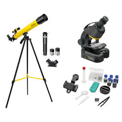 Kit Télescope + Microscope NATIONAL GEOGRAPHIC pour Débutants