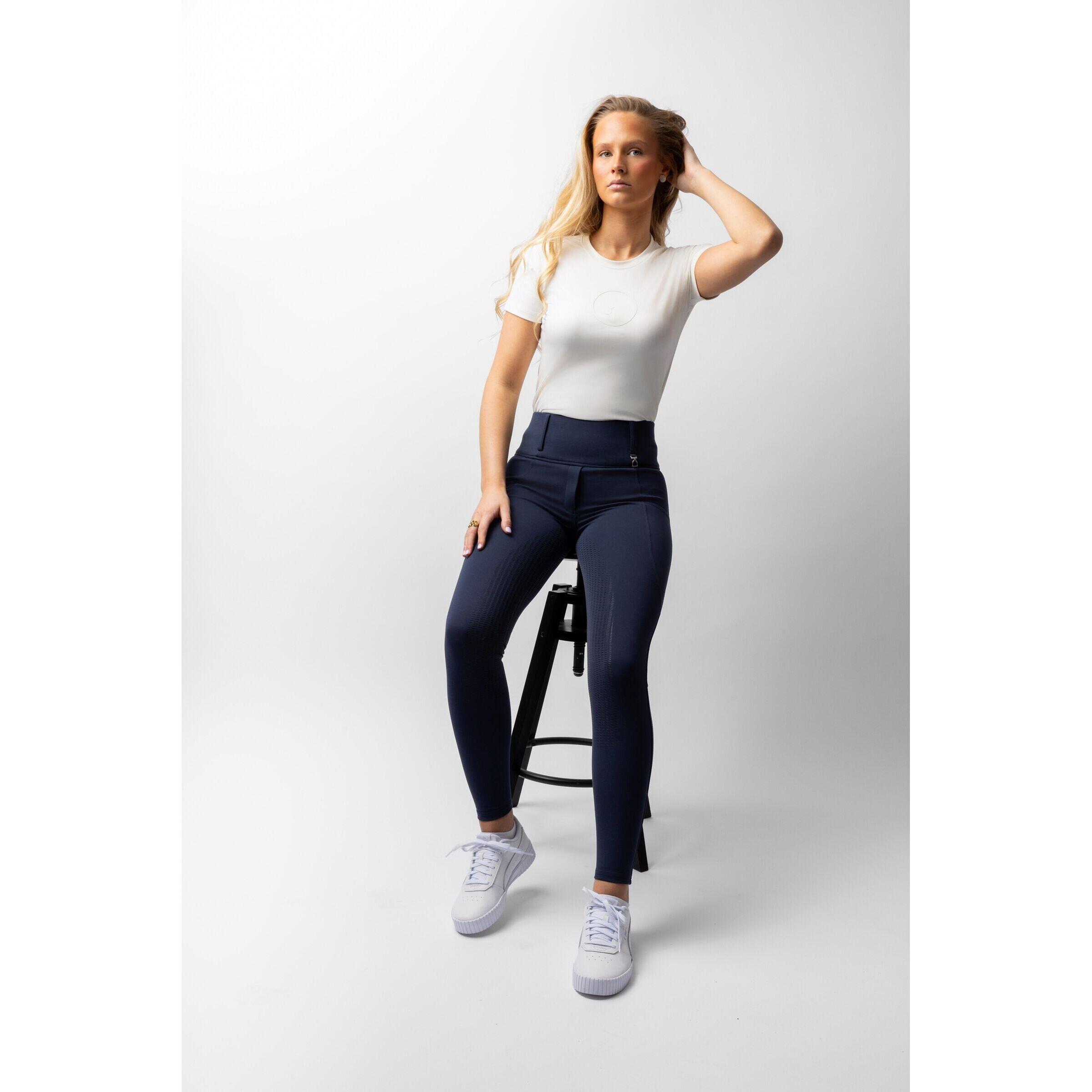 Leggings da equitazione full grip da donna Horze Mira 5/7