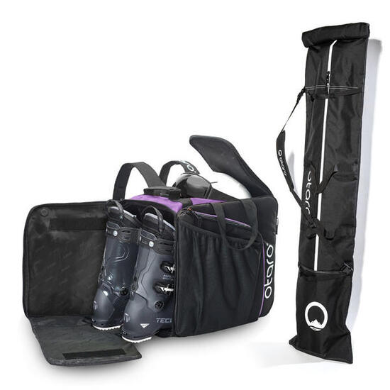 Skischuhtasche Pro 57L + 200cm Skitasche für 1 Paar | SET