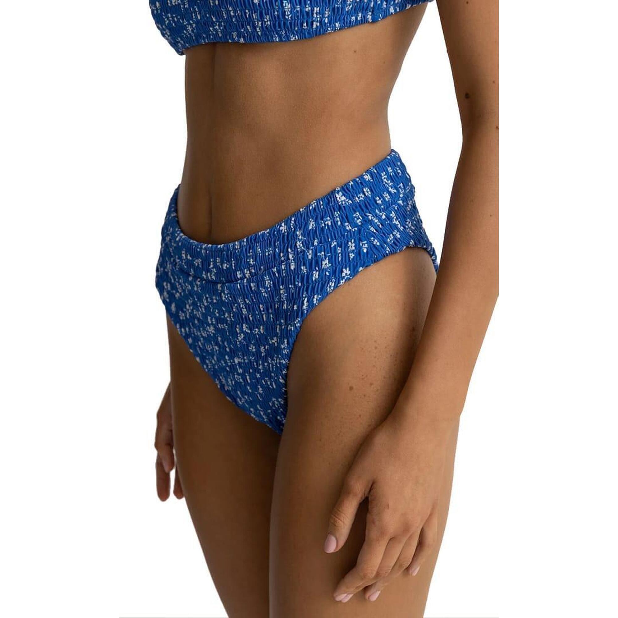 Rhythm - Elodie Floral - Bas De Maillot Femme - Maillot De Bain 2 Pièces - Bleu - S - Decathlon