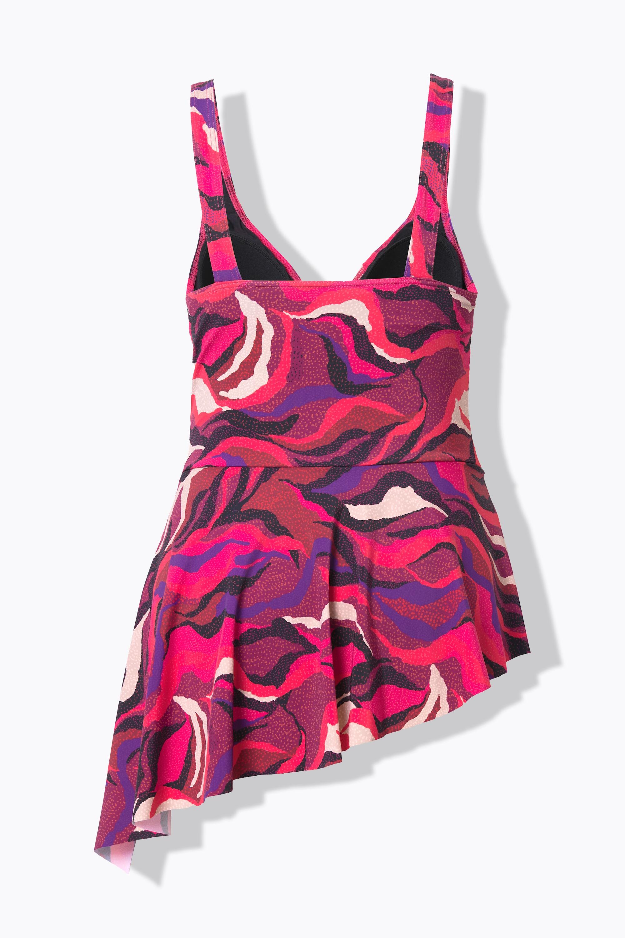 Femme Robe de bain imprimé vagues bonnets souples finition en pointe 7/7