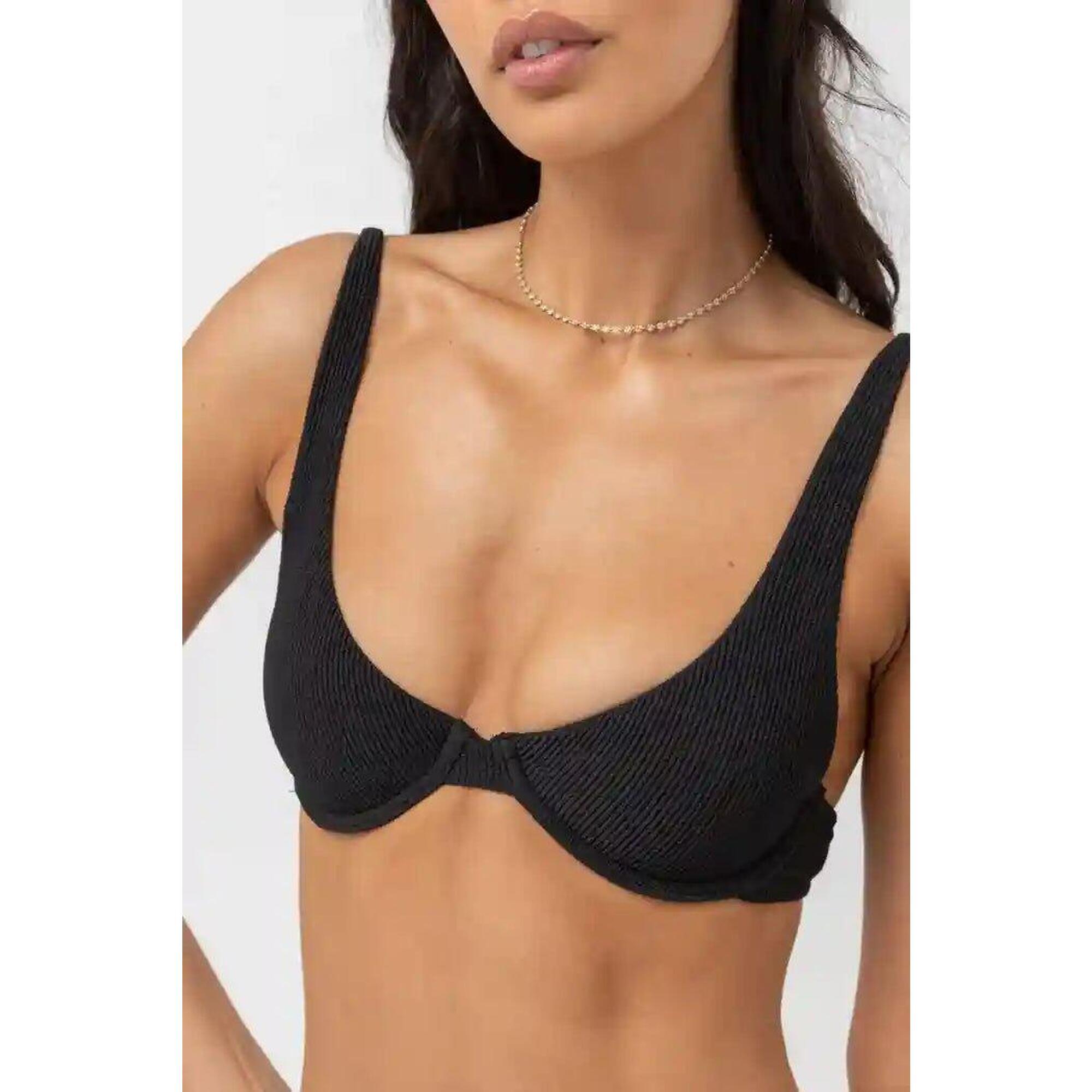 Rhythm - Wave Break - Haut De Maillot Femme - Maillot De Bain 2 Pièces - Noir - 36 Xs - Decathlon