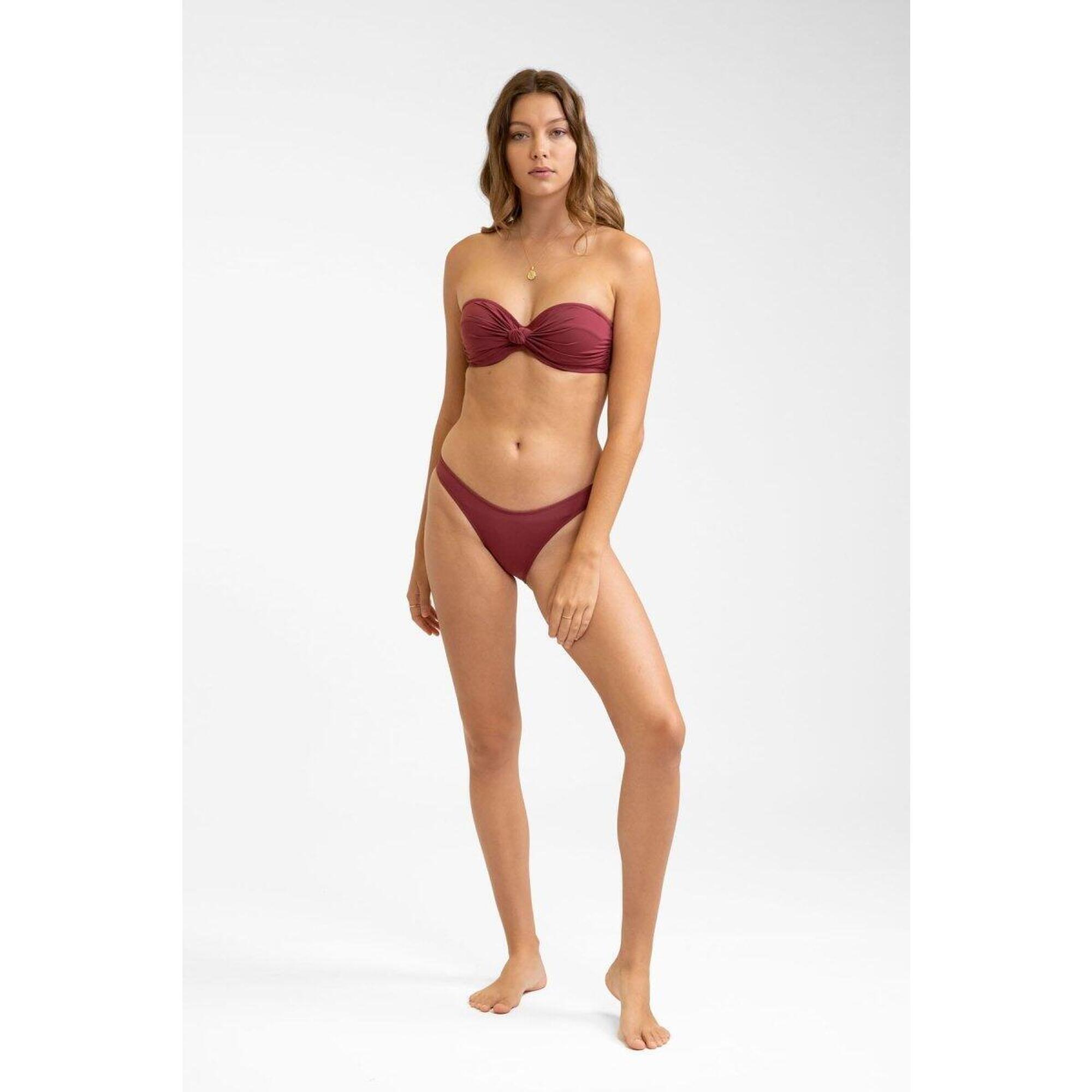 Rhythm - Knotted Bandeau - Haut De Maillot Femme - Maillot De Bain 2 Pièces - Violet - 38 S - Decathlon