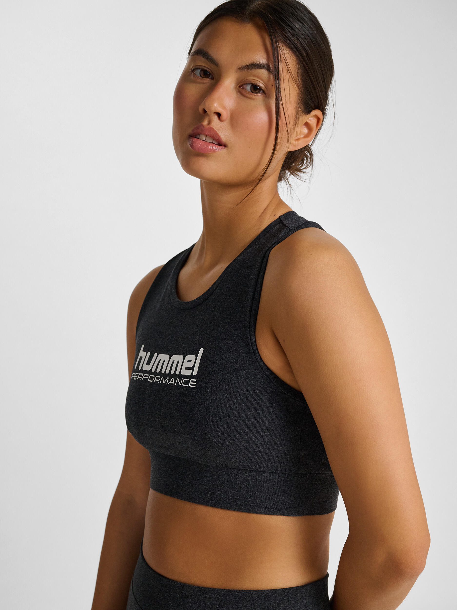 Light support bra with logo for women Hummel Pulse 4/7