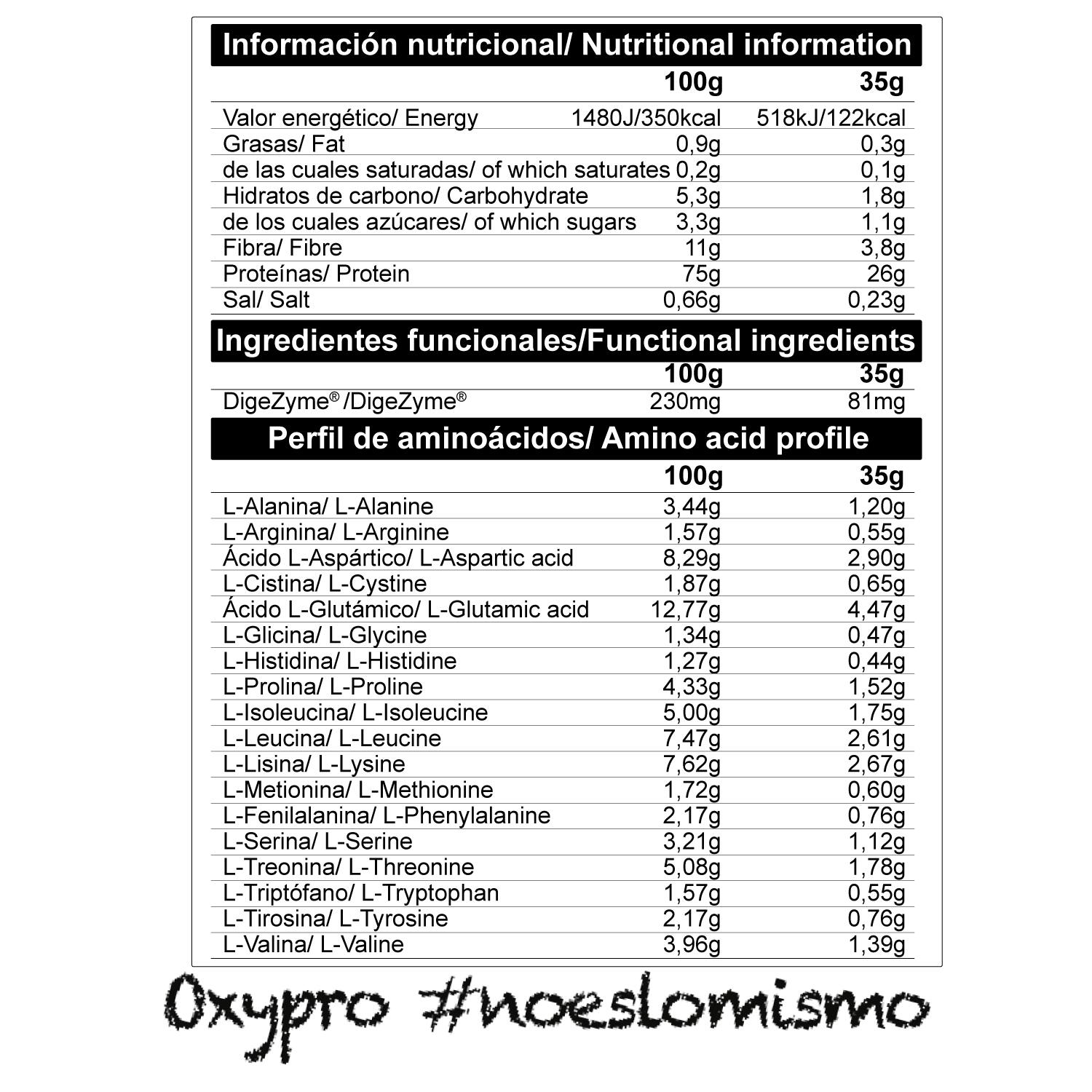 OXYPRO NUTRITION - ISOLATE (con DigeZyme®) -1,8kg Sabor Cookies & Cream 4/5