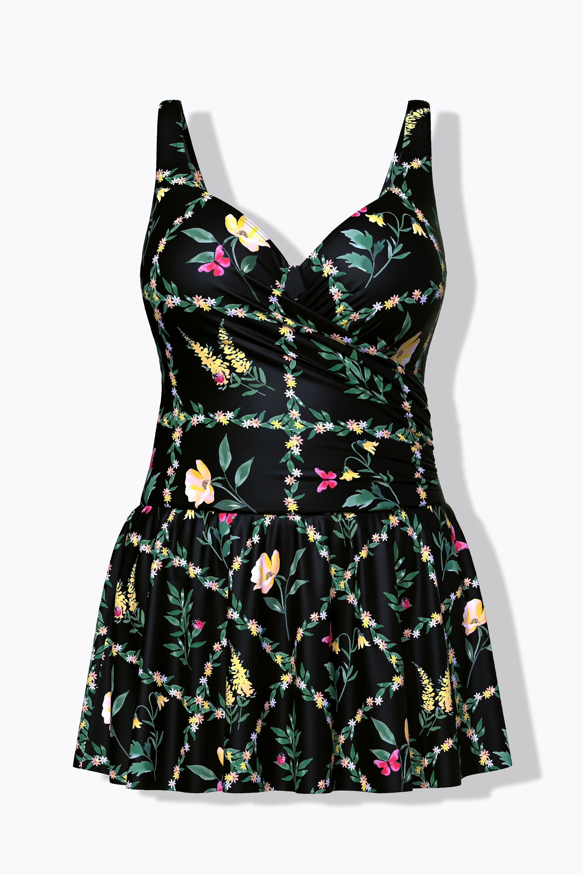 Dames Badjurk zachte cups met beugel verstelbare bandjes gerecycled 7/7