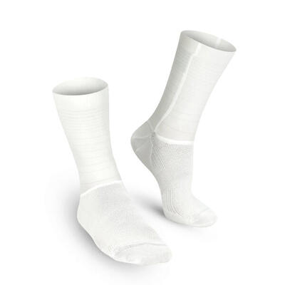 Calze Ciclismo Estive Traspiranti Unisex - Tech Bianco