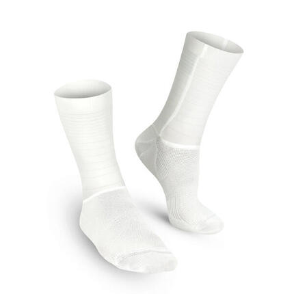 Radsocken Sommer Atmungsaktiv Unisex - Tech Weiß