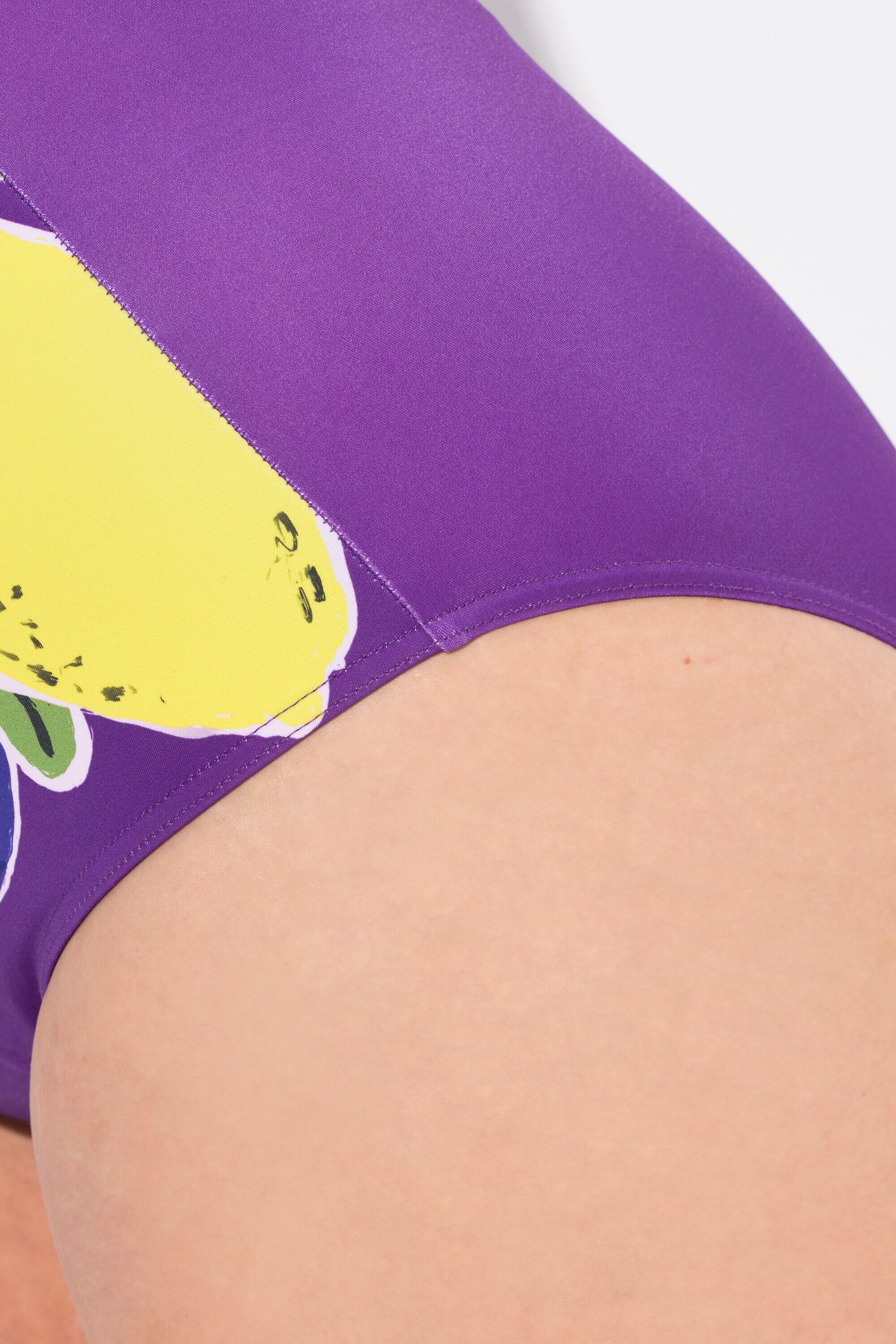 Femme Maillot de bain à bonnets souples imprimé fruits rubans à froncer 5/7