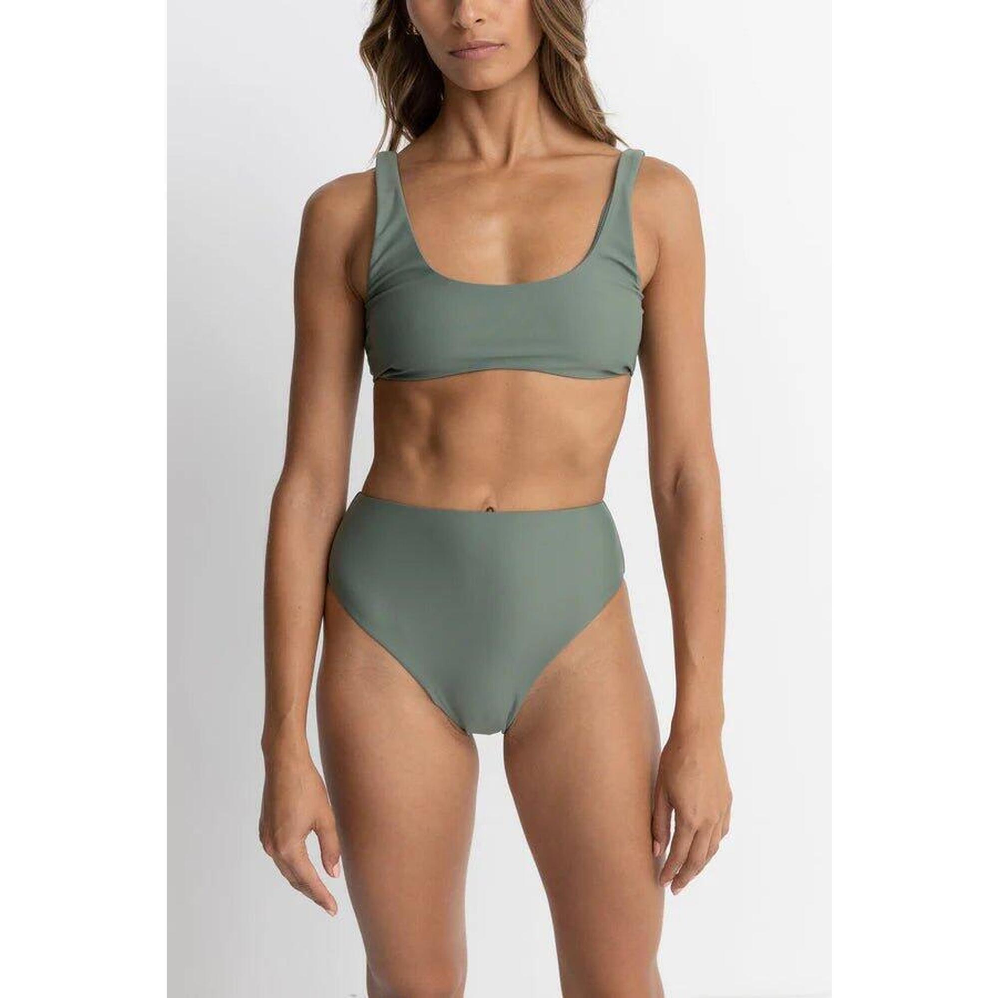 Rhythm - Classic Crop - Haut De Maillot Femme - Maillot De Bain 2 Pièces - Vert - 40 M - Decathlon