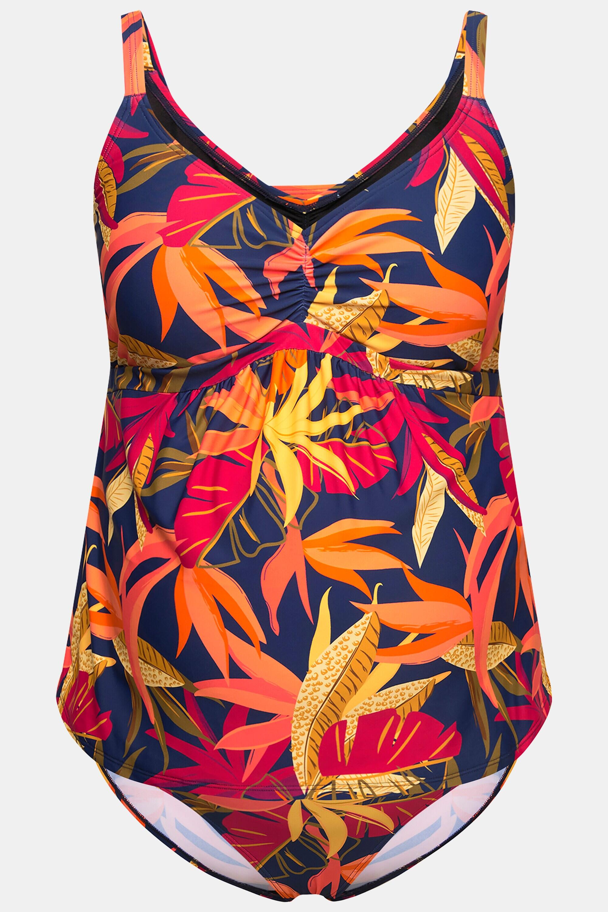 Dames Tankini bosmotief zonder zachte cups gerecycled 7/7