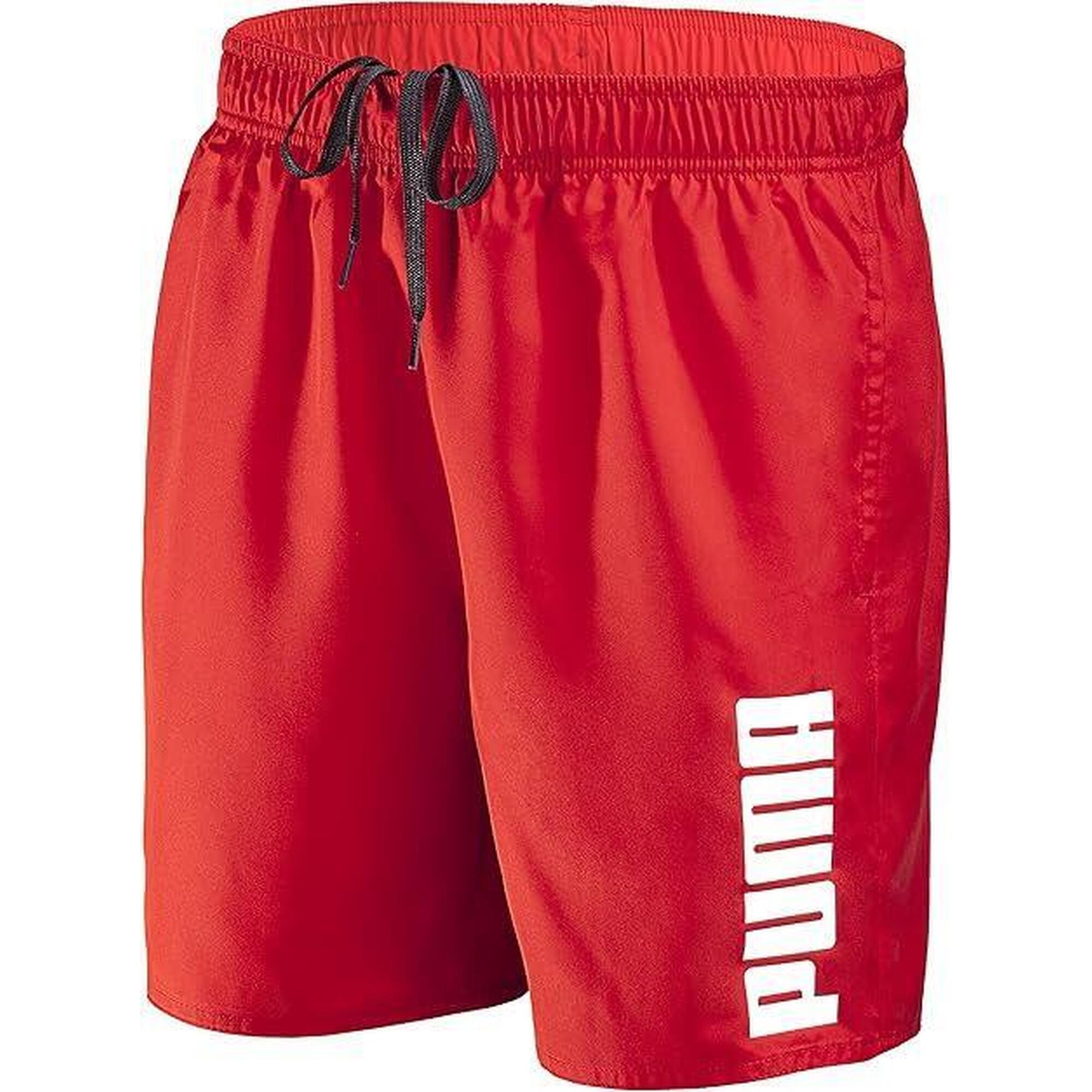 Kąpielówki męskie Puma Swim Mid — czerwone, L
