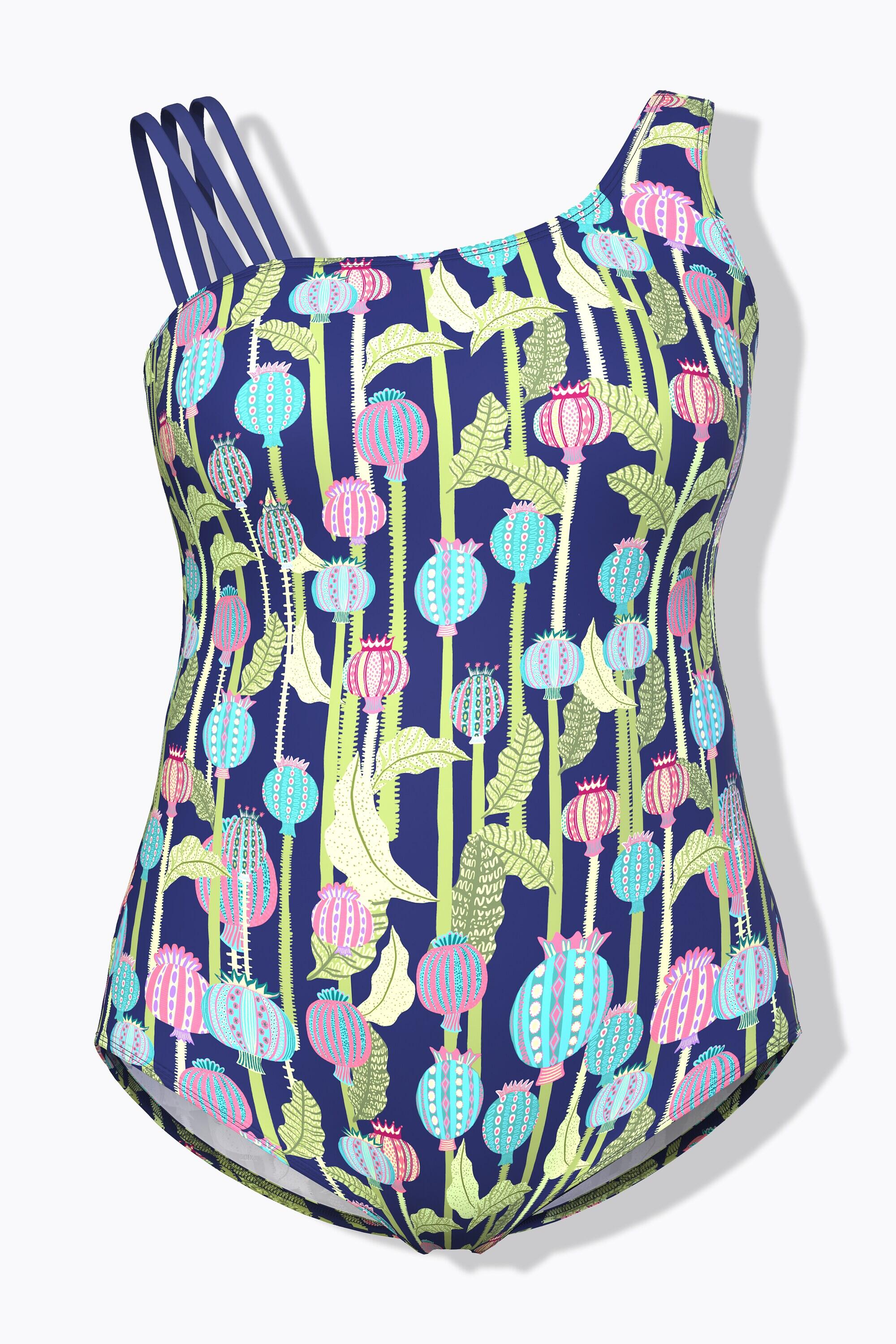 Femme Maillot de bain avec bonnets souples et bretelle triple matière recyclée 7/7