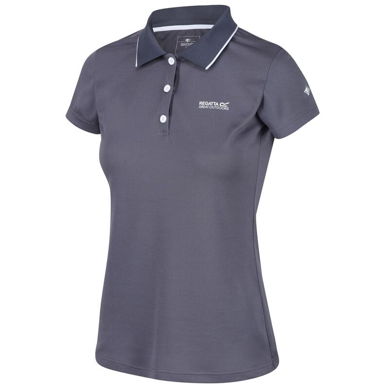 Womens/Ladies Maverick V Polo Shirt (Onyx Grey)