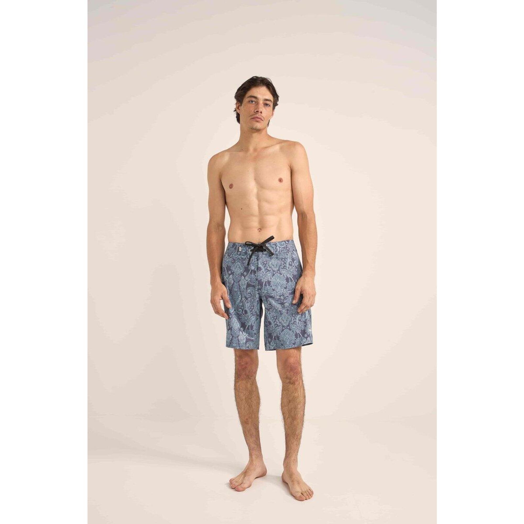Rhythm - Jean  Paisley - Boardshort Homme - Boardshort - Bleu - Decathlon